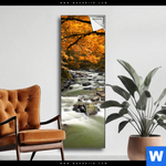 Spannbild Herbstlandschaft Am Fluss Schmal Produktvorschau mit dem Bild Herbstlandschaft am Fluss im Format Schmal.