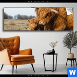 Spannbild Highlander Familie Panorama Produktvorschau mit dem Bild Highlander Familie im Format Panorama.