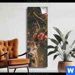 Spannbild Hirsch Mit Floralem Geweih Schmal Produktvorschau mit dem Bild Hirsch mit floralem Geweih im Format Schmal.