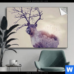 Spannbild Hirsch Wald No 1 Querformat Produktvorschau mit dem Bild Hirsch & Wald No.1 im Format Querformat.