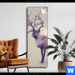 Spannbild Hirsch Wald No 1 Schmal Produktvorschau mit dem Bild Hirsch & Wald No.1 im Format Schmal.