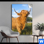 Spannbild Hochland Bulle Hochformat Produktvorschau mit dem Bild Hochland-Bulle im Format Hochformat.