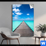 Spannbild Hoelzernes Pier Hochformat Produktvorschau mit dem Bild Hölzernes Pier im Format Hochformat.