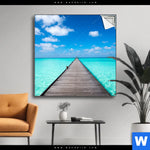 Spannbild Hoelzernes Pier Quadrat Produktvorschau mit dem Bild Hölzernes Pier im Format Quadrat.