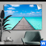 Spannbild Hoelzernes Pier Querformat Produktvorschau mit dem Bild Hölzernes Pier im Format Querformat.