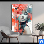 Spannbild Jolanda Frau Mit Blumen Im Haar Hochformat Produktvorschau mit dem Bild Jolanda - Frau mit Blumen im Haar im Format Hochformat.