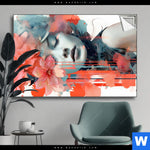 Spannbild Jolanda Frau Mit Blumen Im Haar Querformat Produktvorschau mit dem Bild Jolanda - Frau mit Blumen im Haar im Format Querformat.