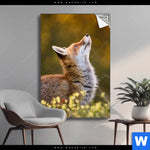Spannbild Junger Fuchs Hochformat Produktvorschau mit dem Bild Junger Fuchs im Format Hochformat.