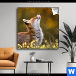 Spannbild Junger Fuchs Quadrat Produktvorschau mit dem Bild Junger Fuchs im Format Quadrat.