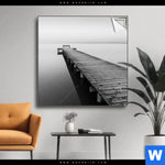 Spannbild Kalter Morgen Am Meer Quadrat Produktvorschau mit dem Bild Kalter Morgen am Meer im Format Quadrat.