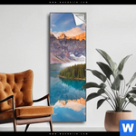Spannbild Kanadischer Bergsee Schmal Produktvorschau mit dem Bild Kanadischer Bergsee im Format Schmal.