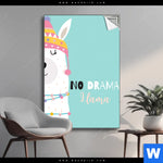 Spannbild Kein Drama Lama Hochformat Produktvorschau mit dem Bild Kein Drama Lama im Format Hochformat.