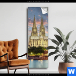 Spannbild Koelner Dom Bei Nacht Schmal Produktvorschau mit dem Bild Kölner Dom bei Nacht im Format Schmal.