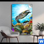 Spannbild Korallen Fische Hochformat Produktvorschau mit dem Bild Korallen & Fische im Format Hochformat.