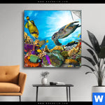 Spannbild Korallen Fische Quadrat Produktvorschau mit dem Bild Korallen & Fische im Format Quadrat.
