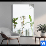 Spannbild Kraeuter In Flaschen Hochformat Produktvorschau mit dem Bild Kräuter in Flaschen im Format Hochformat.