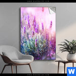 Spannbild Lavendelbluetenfeld Hochformat Produktvorschau mit dem Bild Lavendelblütenfeld im Format Hochformat.