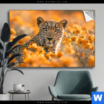 Spannbild Leopardentraum In Orange Querformat Produktvorschau mit dem Bild Leopardentraum in Orange im Format Querformat.