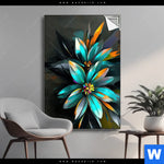 Spannbild Leuchtende Fantasieblueten Hochformat Produktvorschau mit dem Bild Leuchtende Fantasieblüten im Format Hochformat.