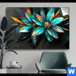 Spannbild Leuchtende Fantasieblueten Querformat Produktvorschau mit dem Bild Leuchtende Fantasieblüten im Format Querformat.