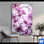 Spannbild Lila Fliederblueten Hochformat Produktvorschau mit dem Bild Lila Fliederblüten im Format Hochformat.