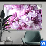 Spannbild Lila Fliederblueten Querformat Produktvorschau mit dem Bild Lila Fliederblüten im Format Querformat.