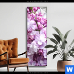 Spannbild Lila Fliederblueten Schmal Produktvorschau mit dem Bild Lila Fliederblüten im Format Schmal.