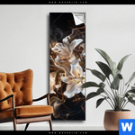 Spannbild Lilien In Goldenem Rauch Schmal Produktvorschau mit dem Bild Lilien in goldenem Rauch im Format Schmal.