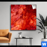 Spannbild Liquid Marmor Rot Quadrat Produktvorschau mit dem Bild Liquid Marmor rot im Format Quadrat.