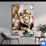 Spannbild Loewe Koenig Der Tiere Hochformat Produktvorschau mit dem Bild Löwe - König der Tiere im Format Hochformat.