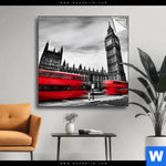 Spannbild London In Bewegung Quadrat Produktvorschau mit dem Bild London in Bewegung im Format Quadrat.