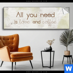 Spannbild Love Coffee Panorama Produktvorschau mit dem Bild Love & Coffee im Format Panorama.