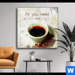 Spannbild Love Coffee Quadrat Produktvorschau mit dem Bild Love & Coffee im Format Quadrat.