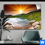 Spannbild Majestaetischer Sonnenuntergang Querformat Produktvorschau mit dem Bild Majestätischer Sonnenuntergang im Format Querformat.