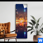 Spannbild Manhattan Bei Nacht Schmal Produktvorschau mit dem Bild Manhattan bei Nacht im Format Schmal.