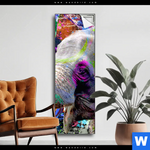 Spannbild Moderner Bunter Elefant No 2 Schmal Produktvorschau mit dem Bild Moderner bunter Elefant No. 2 im Format Schmal.