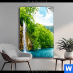 Spannbild Natur Pur Am See Hochformat Produktvorschau mit dem Bild Natur pur am See im Format Hochformat.