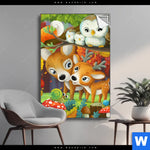 Spannbild Niedliche Waldtiere Hochformat Produktvorschau mit dem Bild Niedliche Waldtiere im Format Hochformat.