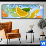 Spannbild Obst Unter Wasser Panorama Produktvorschau mit dem Bild Obst unter Wasser im Format Panorama.