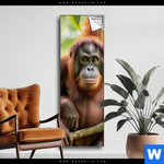 Spannbild Orang Utan Familie Im Regenwald Schmal Produktvorschau mit dem Bild Orang Utan Familie im Regenwald im Format Schmal.