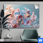 Spannbild Orchideenblueten In Pastell Querformat Produktvorschau mit dem Bild Orchideenblüten in Pastell im Format Querformat.