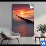 Spannbild Ostsee Sonnenuntergang Hochformat Produktvorschau mit dem Bild Ostsee Sonnenuntergang im Format Hochformat.
