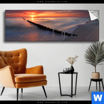 Spannbild Ostsee Sonnenuntergang Panorama Produktvorschau mit dem Bild Ostsee Sonnenuntergang im Format Panorama.