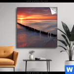 Spannbild Ostsee Sonnenuntergang Quadrat Produktvorschau mit dem Bild Ostsee Sonnenuntergang im Format Quadrat.