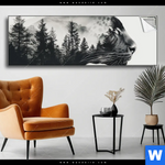 Spannbild Panther Natur Im Schatten Panorama Produktvorschau mit dem Bild Panther - Natur im Schatten im Format Panorama.