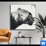 Spannbild Panther Natur Im Schatten Quadrat Produktvorschau mit dem Bild Panther - Natur im Schatten im Format Quadrat.