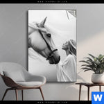 Spannbild Pferd Wildnis Liebe Hochformat Produktvorschau mit dem Bild Pferd - Wildnis Liebe im Format Hochformat.