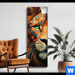 Spannbild Pop Art Leo Schmal Produktvorschau mit dem Bild Pop Art Leo im Format Schmal.