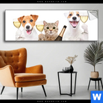 Spannbild Prost Tierische Party Panorama Produktvorschau mit dem Bild Prost - tierische Party im Format Panorama.