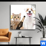 Spannbild Prost Tierische Party Quadrat Produktvorschau mit dem Bild Prost - tierische Party im Format Quadrat.